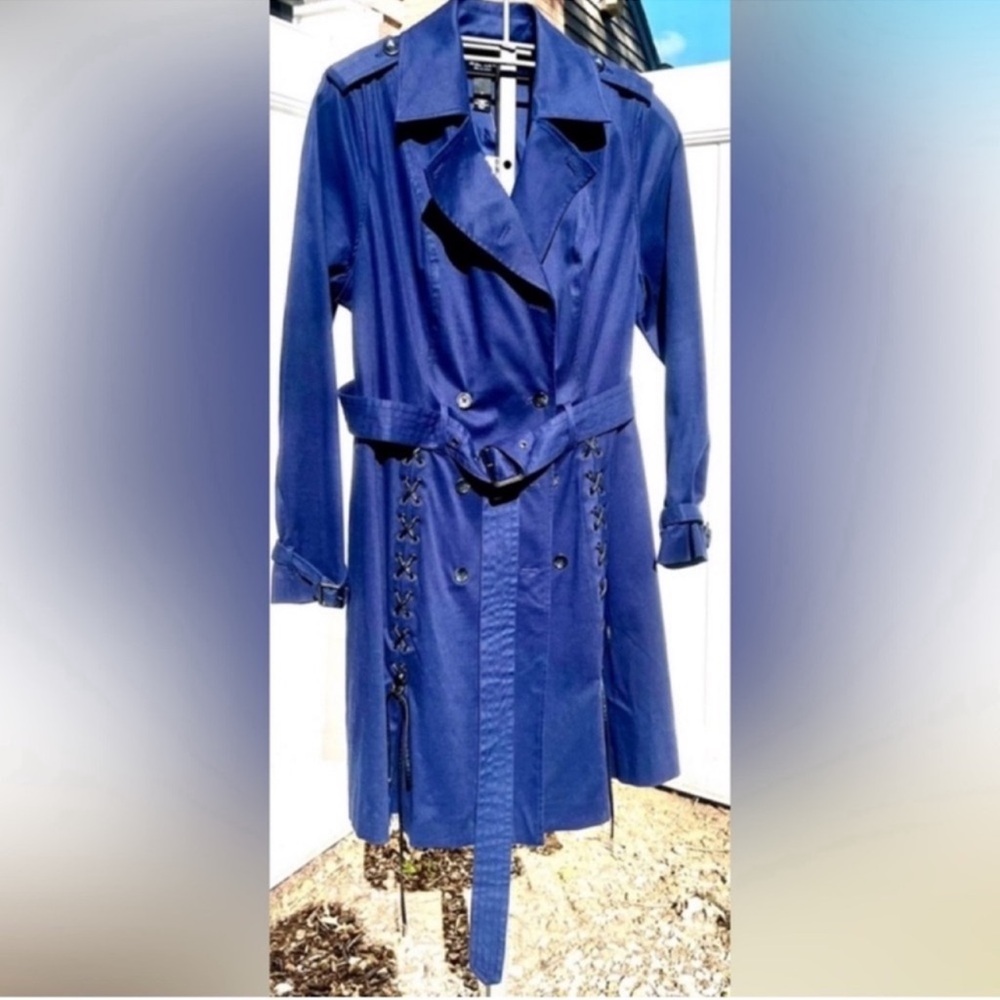 Lace-Up Detail Trench Coat by Prabal Gurung for Lane Bryant - Picture 2 of 12